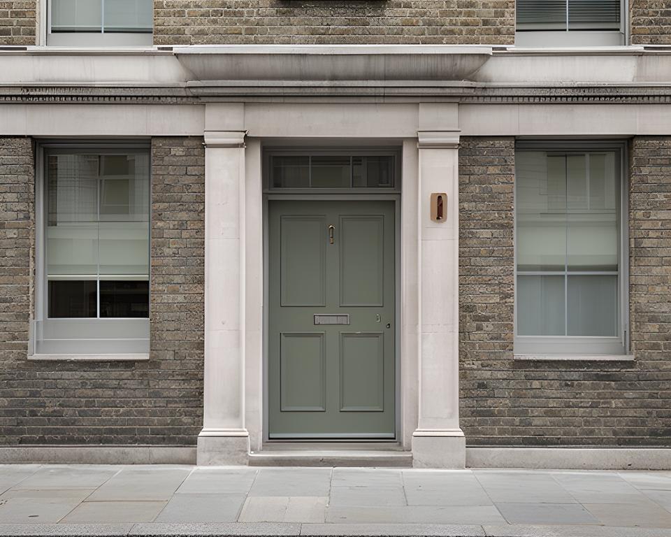 London office frontage with a discreet professional entrance and a quiet street in NW1